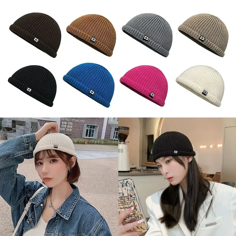 Soft Knitted Hat Windproof Thickened Autumn Winter Hat Ear Protection Hip Hop Hat Warm Bonnets Outdoor