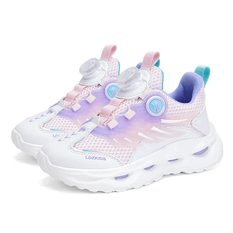 Summer Breathable Sport Shoes for Children Girls Casual Student School Walking Shoes Anti-slip Fashion Tenis Footwear