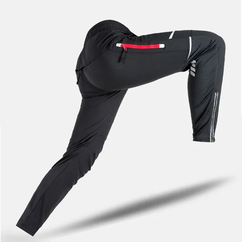 WEST BIKING Cycling Pants Spring Summer Outdoor Sports Pants Breathable Comfortable Cycling Running Trousers Men Bicycle Pants