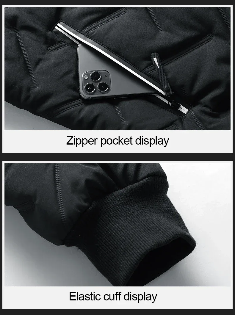 Men Bomber Jacket Casual Autumn Winter Jacket Thicken Men Fashion Clothing 2022 Streetwear Cotton Padded Jacket Slim Fit Coat