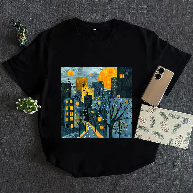 Autumn scenery Heat Transfer Stickers For Clothing Shoes Heat Transfer Stickers Or Clothing Hoodies DIYT Shirt Jacket Patches