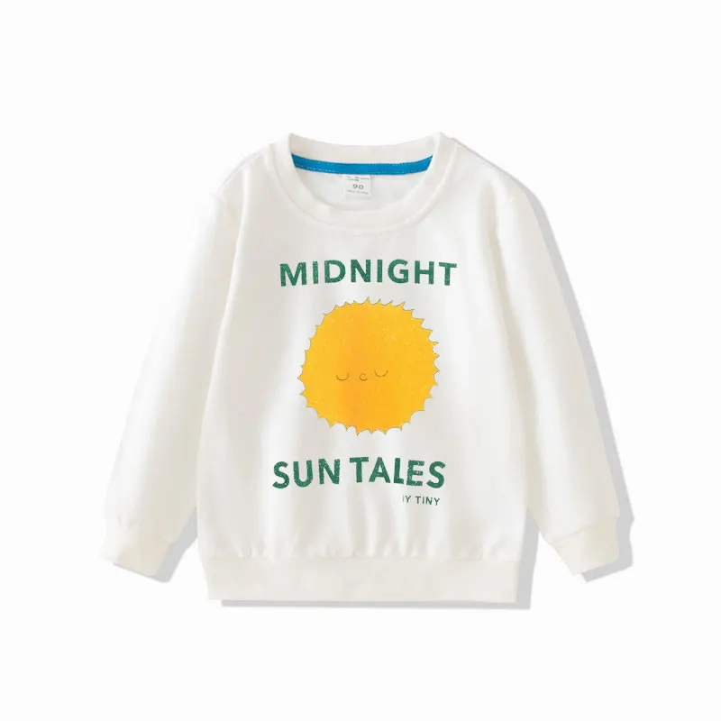 Children Sweatshirts Long Sleeve Tops for Kids Cartoon Boys T-shirts Spring Autumn Girls Pullovers Toddler Outfits Baby Tees