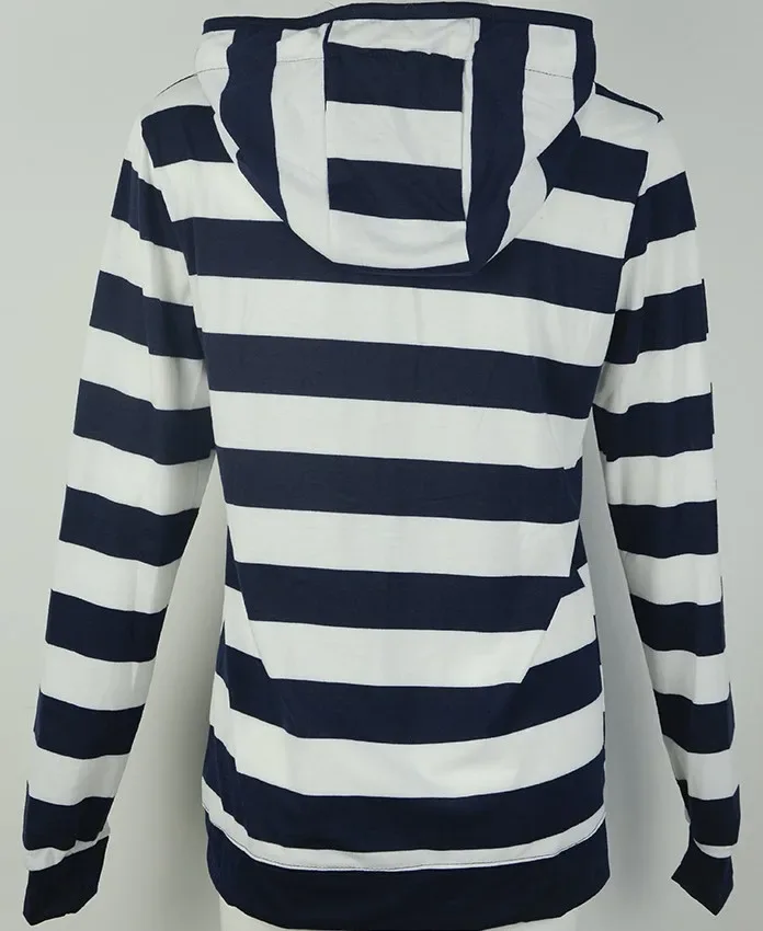 Pullovers Harajuku hoodies women Autumn Hot Style America Hood Long Sleeve Stripe Fleece Jacket Female Streetwear ZXP6023