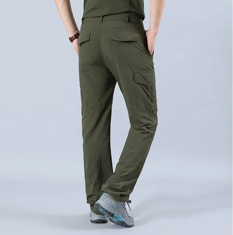 2025 New Outdoors Mens Tactical Pants Multiple Pocket Elasticity Urban Commuter Tacitcal Trousers Men Slim Fat Cargo Pant 5XL