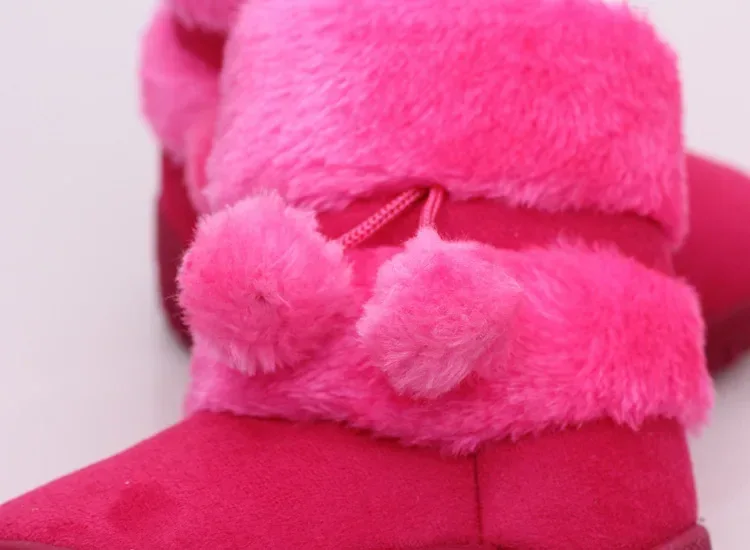 Girls Snow Boots 2019 Winter Comfortable Thick Warm Kids Boots Lobbing Ball Thick Children Autumn Cute Boys Boots Princess Shoes