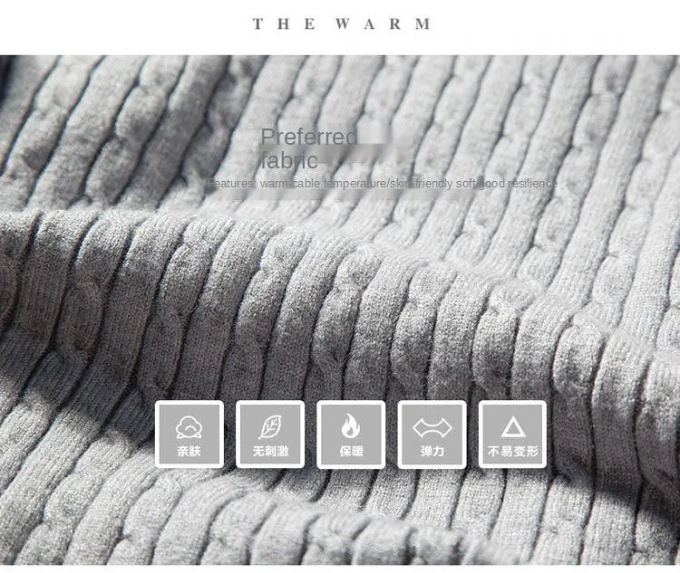 2023 Winter High Neck Thick Warm Sweater Men Turtleneck Brand Mens Sweaters Slim Fit Pullover Men Knitwear Male Double Collar3Xl