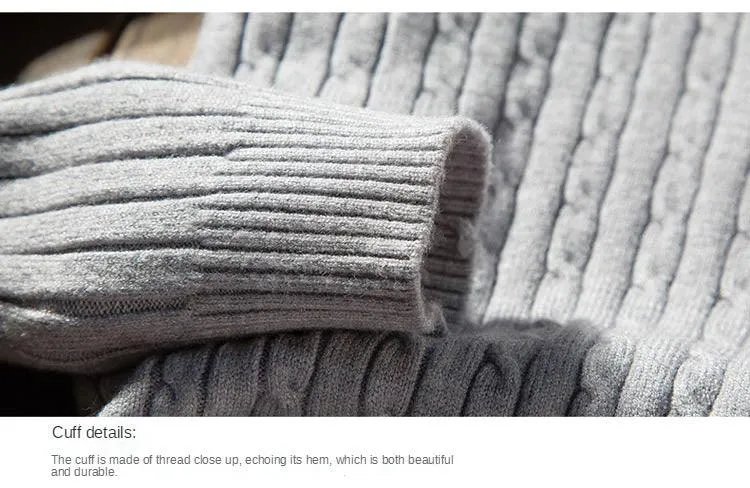 2023 Winter High Neck Thick Warm Sweater Men Turtleneck Brand Mens Sweaters Slim Fit Pullover Men Knitwear Male Double Collar3Xl