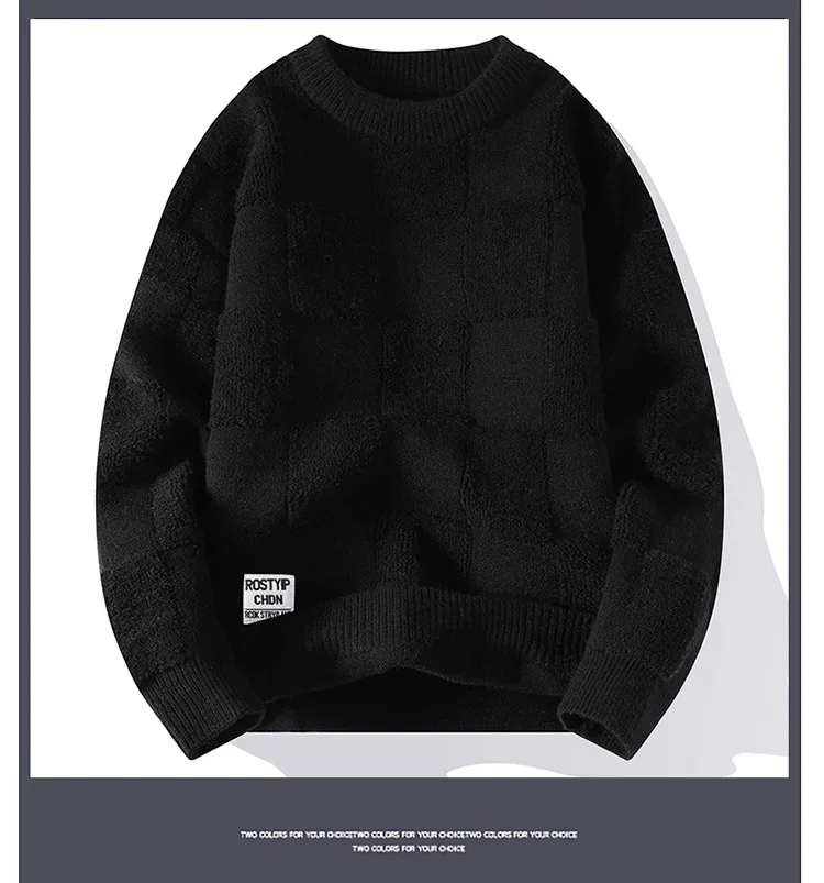 Sweater Men Harajuku Fashion Knitted Hip Hop Streetwear Dinosaur Cartoon Pullover Oversized Casual O-Neck Women Vintage Sweaters