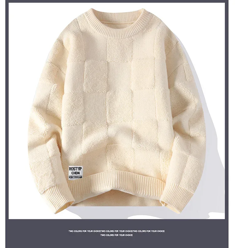 Sweater Men Harajuku Fashion Knitted Hip Hop Streetwear Dinosaur Cartoon Pullover Oversized Casual O-Neck Women Vintage Sweaters