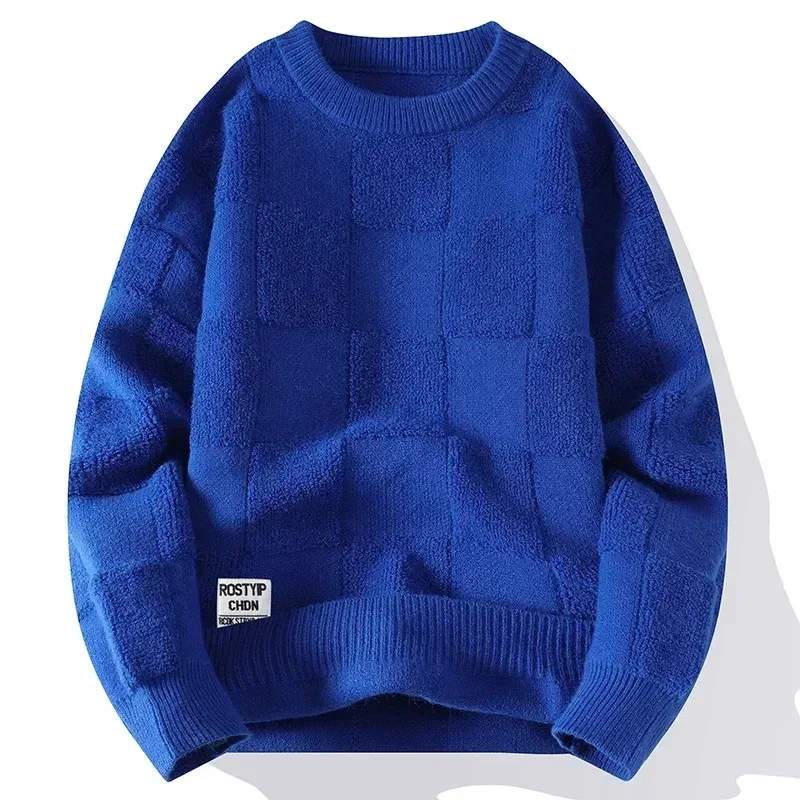 Sweater Men Harajuku Fashion Knitted Hip Hop Streetwear Dinosaur Cartoon Pullover Oversized Casual O-Neck Women Vintage Sweaters