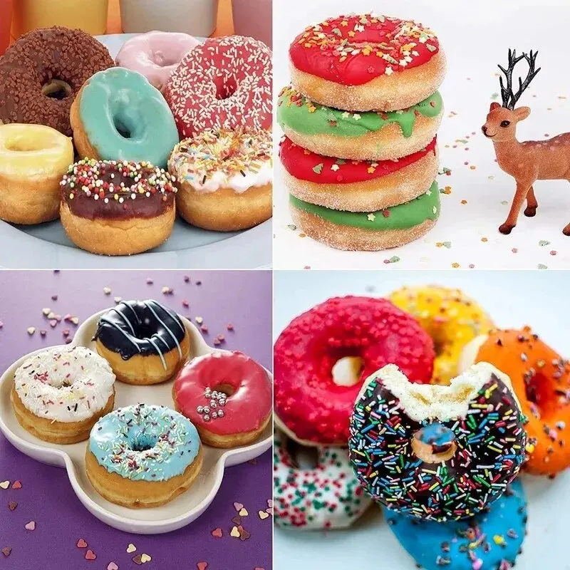 6 Holes Silicone Donut Mold Baking Pan Non-Stick Baking Pastry Chocolate Cake Dessert DIY Decoration Tools Bagels Muffins Donuts