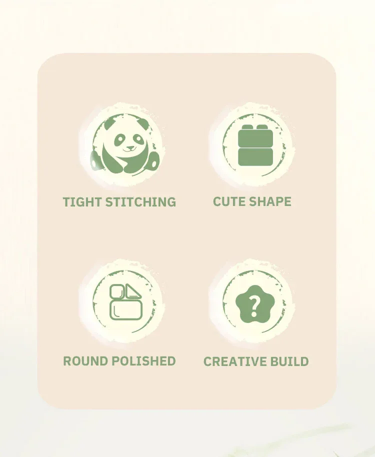 Creative DIY Assemable Animal Cute MINI Chinese Style Animal Panda Building Block Educational Boy Toys For Children Model Bricks