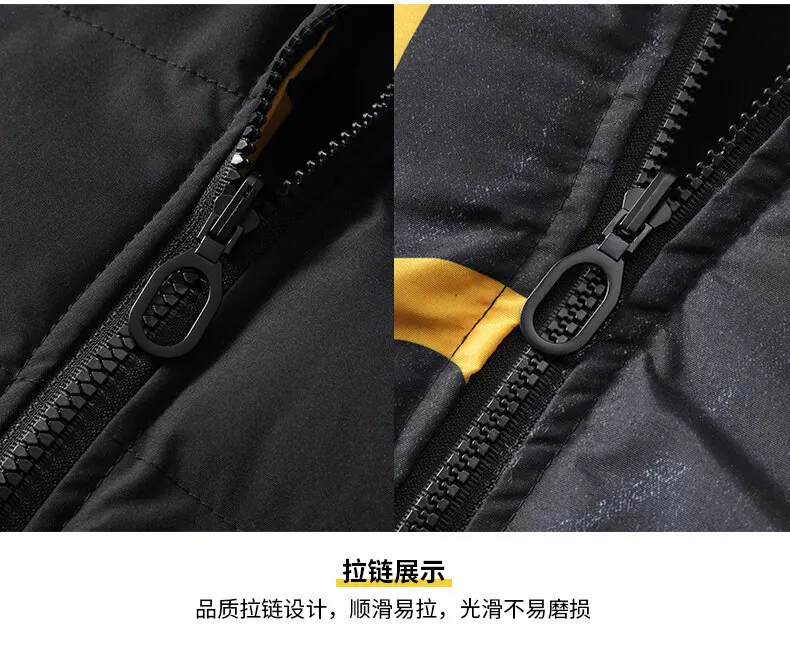 Men Autumn Winter Cotton Jacket Warm Comfortable Padded Thickened Down Jacket 2024 New Double-Sided Clothes Removable Cap M-5XL