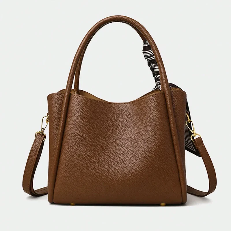 New autumn and winter fashion all-match retro style handbag solid color adjustable shoulder strap shoulder messenger bag