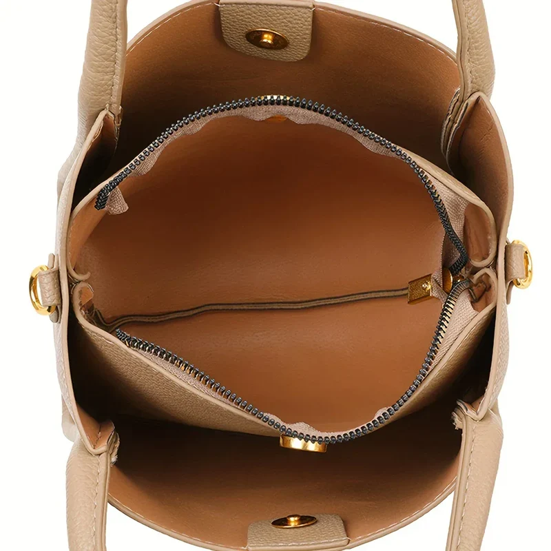 New autumn and winter fashion all-match retro style handbag solid color adjustable shoulder strap shoulder messenger bag