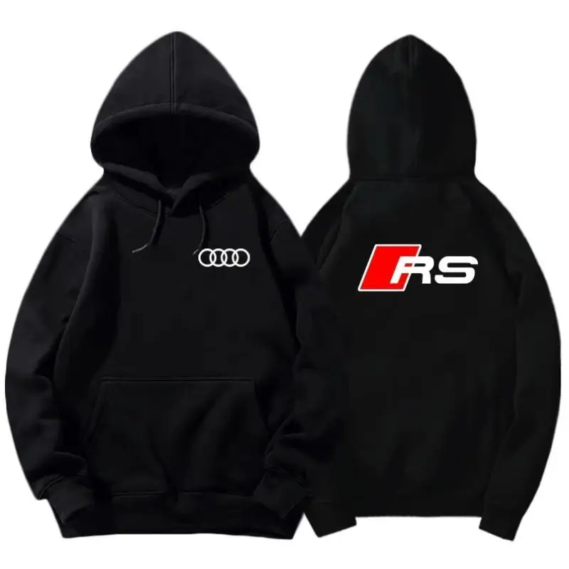 Audi Car Performance Car Department Modified Culture RS Peripheral Casual Men and Women Pullover Hoodie Sweater