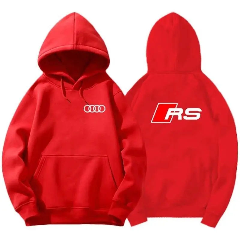 Audi Car Performance Car Department Modified Culture RS Peripheral Casual Men and Women Pullover Hoodie Sweater