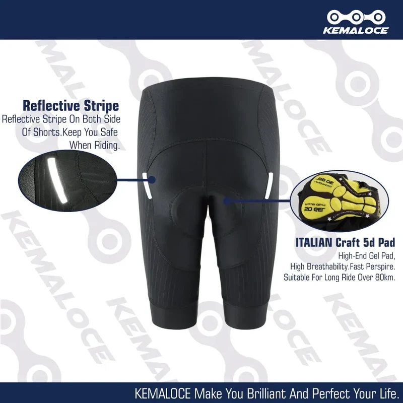 KEMALOCE Cycling Shorts MTB Men Shorts 2022 Summer Cycling Trousers Women Bicycle Short Tights Pro Bike Bicycle Team