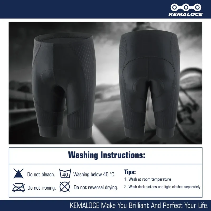 KEMALOCE Cycling Shorts MTB Men Shorts 2022 Summer Cycling Trousers Women Bicycle Short Tights Pro Bike Bicycle Team
