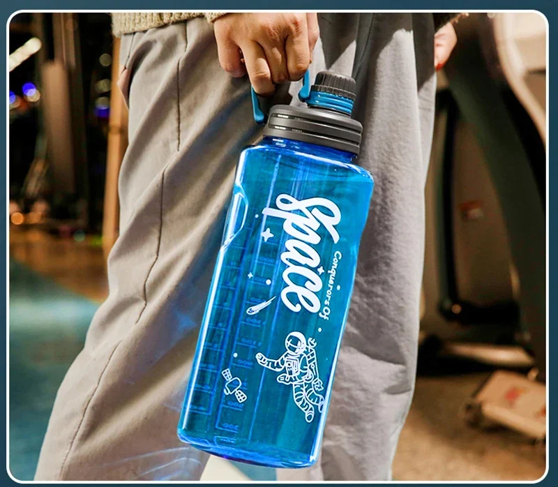 2L 3L Large Capacity Sport Water Bottle With Filter Eco-Friendly Plastic Water Cup Portable Fitness Drink Bottle Kettle BPA Free