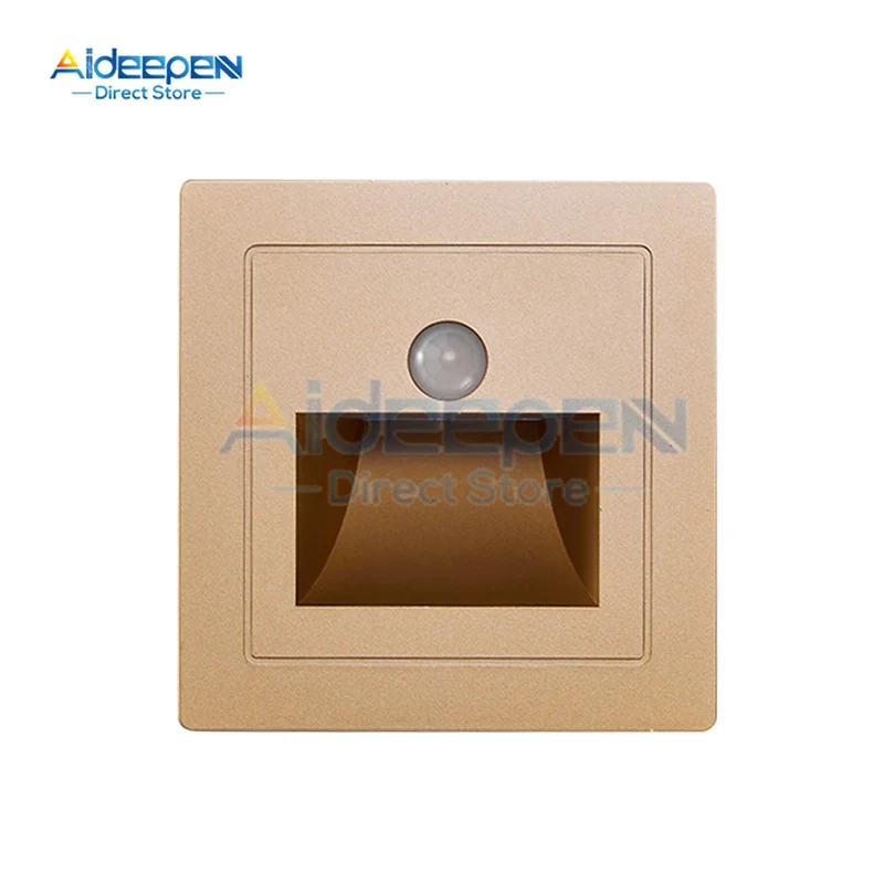 PIR Motion Detector Sensor Led Stair Light Infrared Human Body Induction Lamp Recessed Steps Ladder Staircase Bedroom Decoration