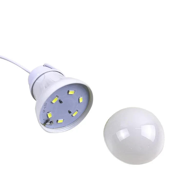 3/5/7W USB Lamp Bulb 5V Emergency Light Lamp LED USB Rechargeable Portable Camping Lantern For Outdoor Camping Tent Lighting