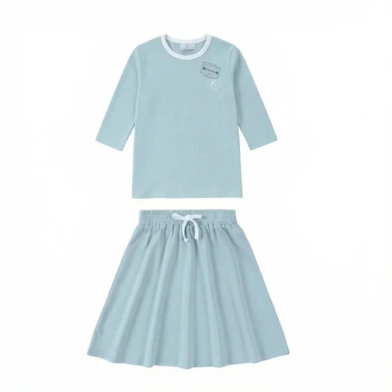 AP SS26 Ringer stamp jersey cotton collection summer boys girls fashion casual clothing dress set shirt family matching clothes