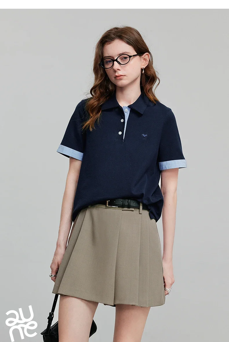 TOYOUTH Women Short Sleeve T shirt 2025 Spring New Tops 8521007
