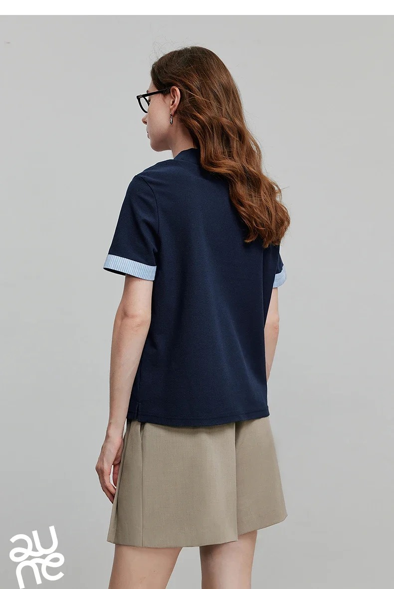TOYOUTH Women Short Sleeve T shirt 2025 Spring New Tops 8521007