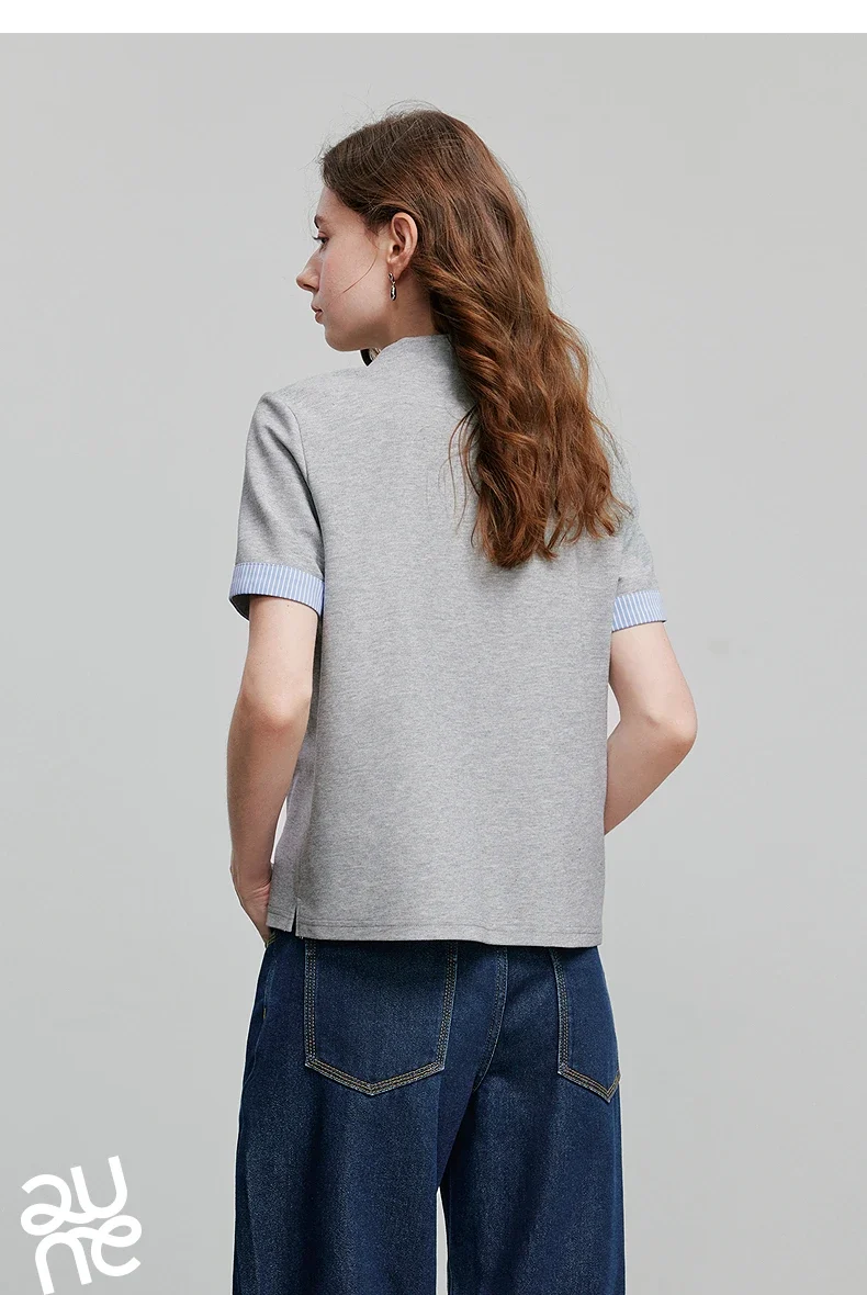 TOYOUTH Women Short Sleeve T shirt 2025 Spring New Tops 8521007