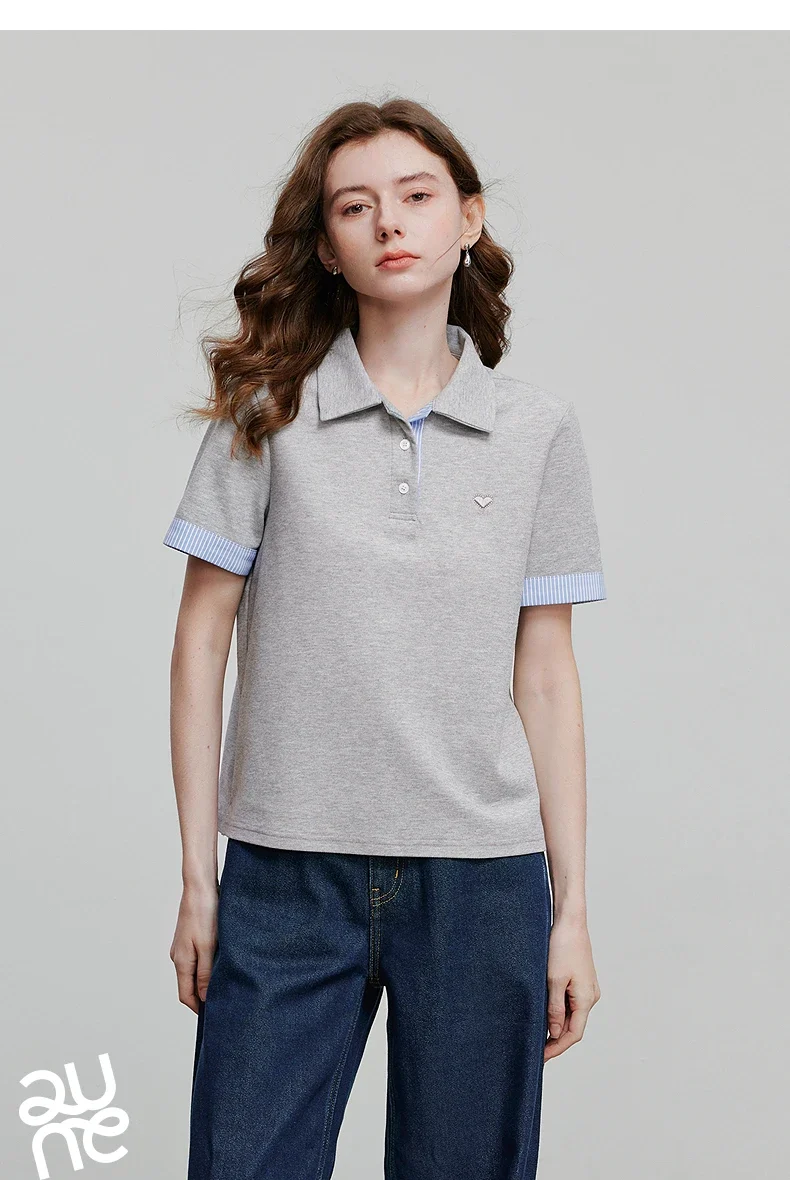 TOYOUTH Women Short Sleeve T shirt 2025 Spring New Tops 8521007