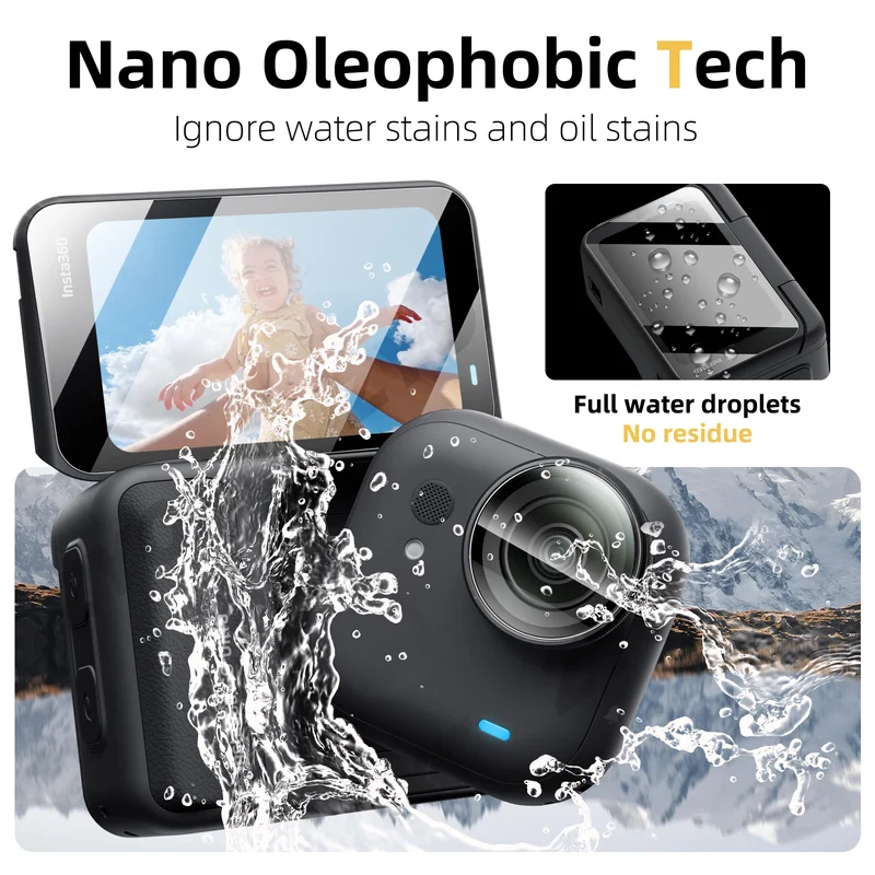 9H Hardness Glass for Insta360 Go Ultra Screen + Lens Protector Clear Ultra-HD Tempered Glass Anti-scratch Film Accessories
