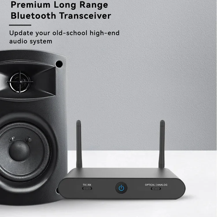 For 5.2 Long Range Transceiver Audiophile DAC for HD for Low Latency Analog RCA Digital Optical Outputs Metal