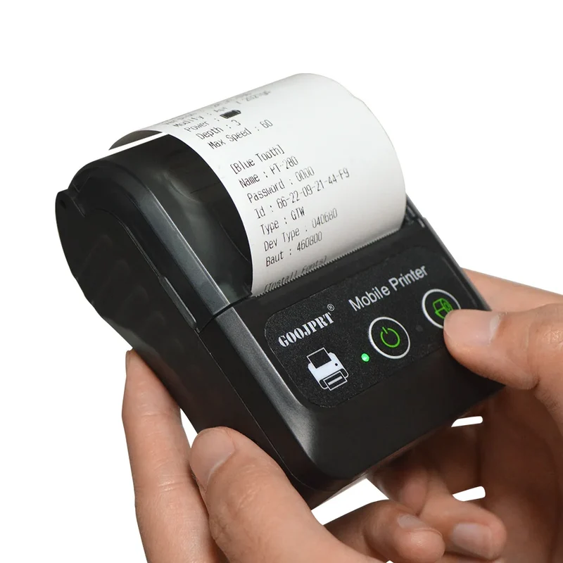 Portable 2 Inch Mini Thermal Printer Wireless Label Maker for Android IOS Windows