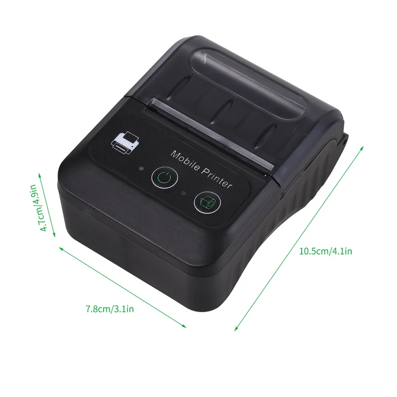 Portable 2 Inch Mini Thermal Printer Wireless Label Maker for Android IOS Windows