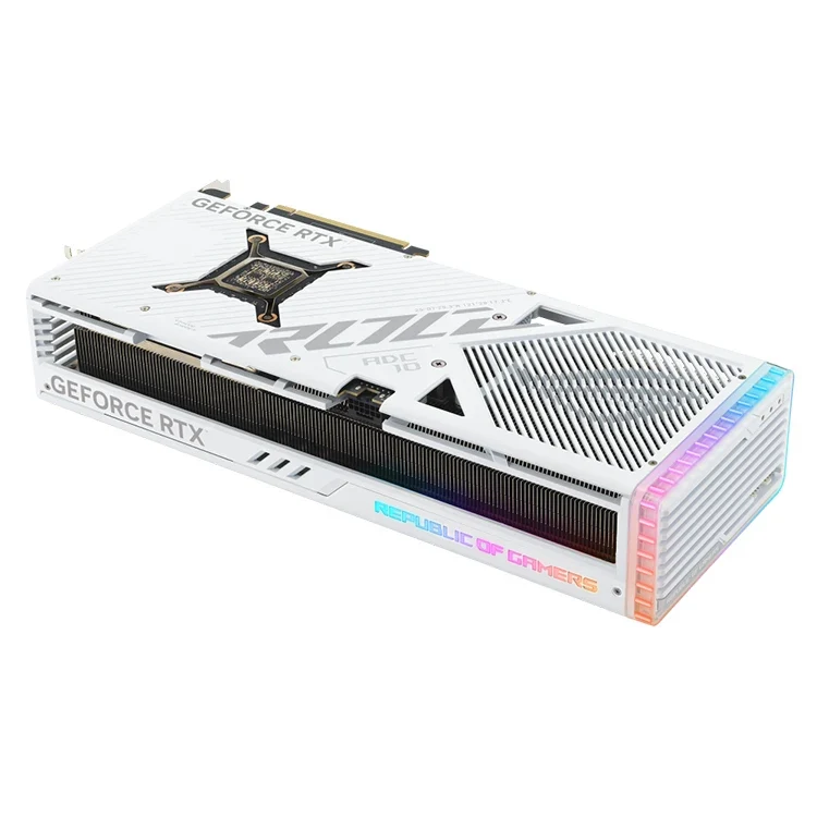 Used ASU'S ROG Strix GeForce RTX 4080 16GB GDDR6X White OC Edition Graphics Card With GDDR6X 256-bit Memory Support OverClock