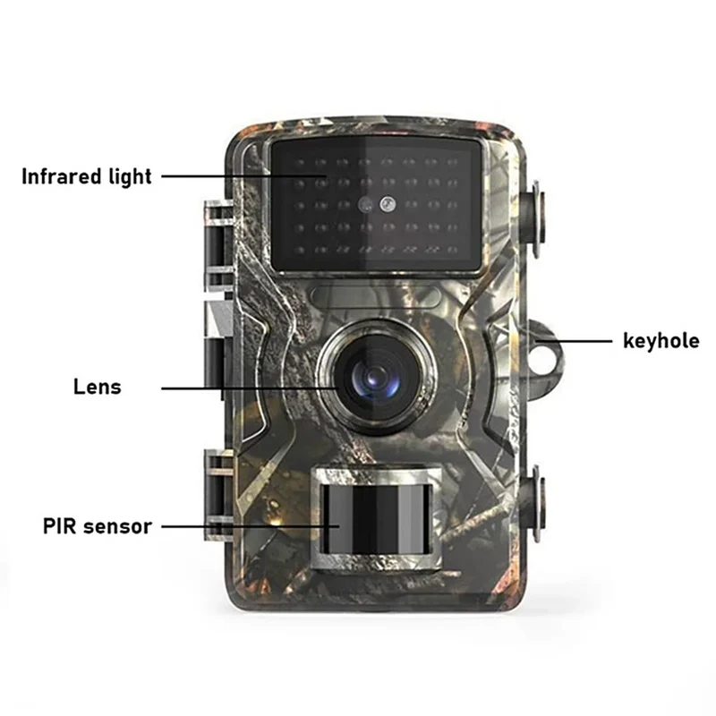 DH1 Wildlife Trail Camera Night Vision Animal Trap Camera 1080P IR Trail Hunting Camera With Wide-angle Lens IP66 Waterproof