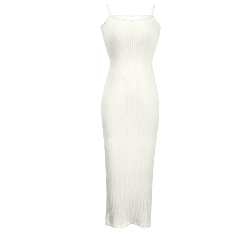 Fashion Sexy Skinny Kint Dress Backless Evening Maxi Dress Women Party Club Ladies Bodycon Peach Slim Hip Elegant Long Dresses