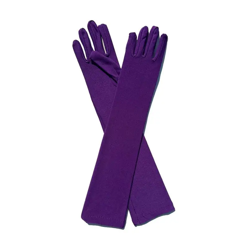 Ladies Mittens Milk Silk Stretch Ladies Gloves Festival Party Group Show Bar Dance Dress Up Gloves 45Cm Long Gloves C013