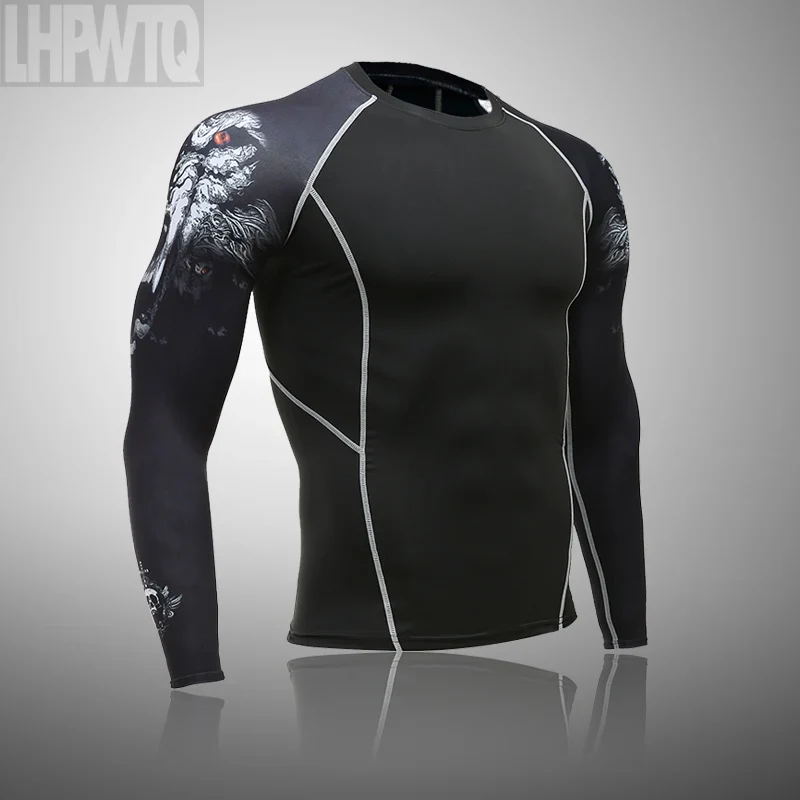 Men's Thermal Underwear Set MMA Tactics Leggings Solid Color Costume Compress Fitness Long Johns Men Winter Brands Men