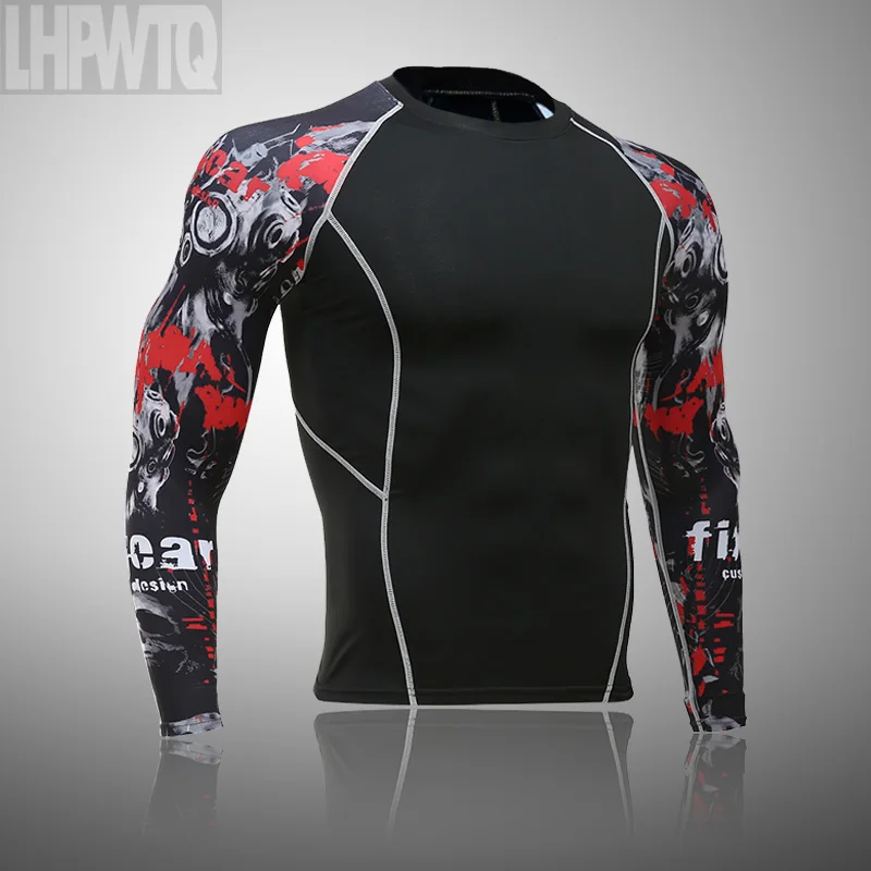 Men's Thermal Underwear Set MMA Tactics Leggings Solid Color Costume Compress Fitness Long Johns Men Winter Brands Men