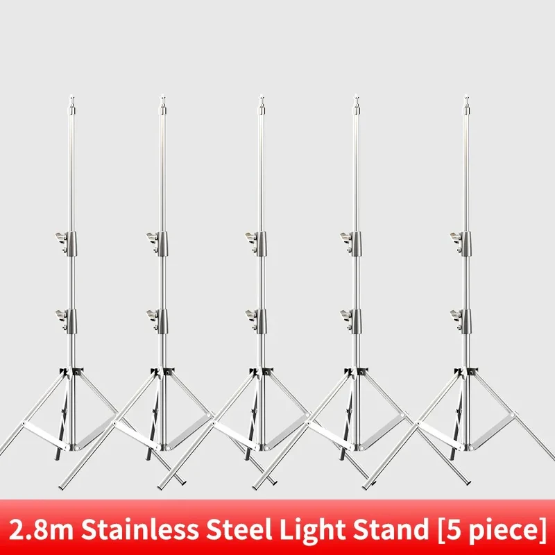 290cm Air Pressure Tripod Bearing 10kg for Camera Stainless Steel Light Stand For Ring Light Live Youtube and Photography Soft