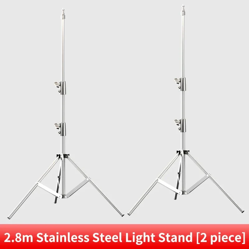 290cm Air Pressure Tripod Bearing 10kg for Camera Stainless Steel Light Stand For Ring Light Live Youtube and Photography Soft
