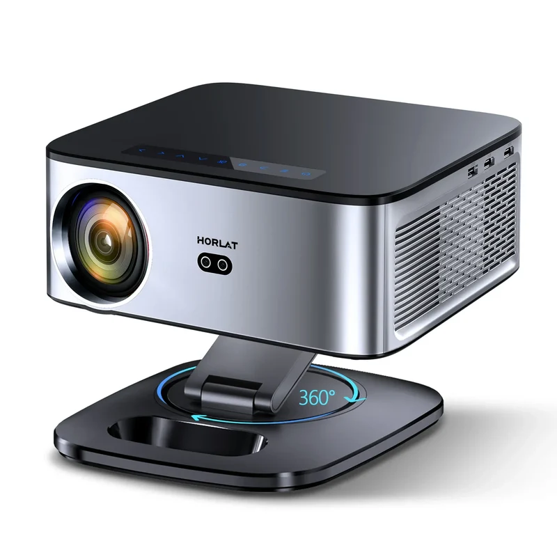HORLAT 35000Lumenes 4K Android Projector 8K Decode Video Audio Home Theater AutoFocus Keystone 5G WiFi Portable Proyector Beamer