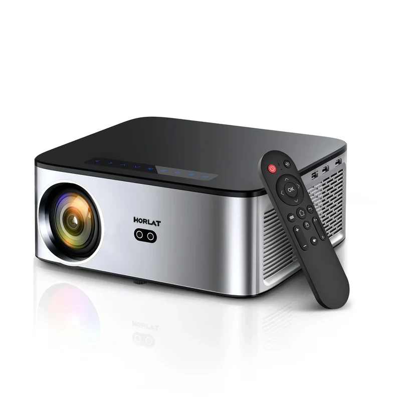 HORLAT 35000Lumenes 4K Android Projector 8K Decode Video Audio Home Theater AutoFocus Keystone 5G WiFi Portable Proyector Beamer