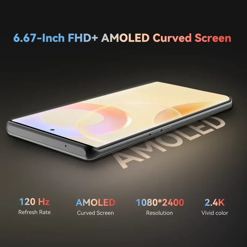 [NEW] CUBOT Android Smartphone X90, 6.67" AMOLED Curved 120Hz Display, 32GB RAM (16GB+16GB), 256GB ROM, Helio G99, NFC, 100MP