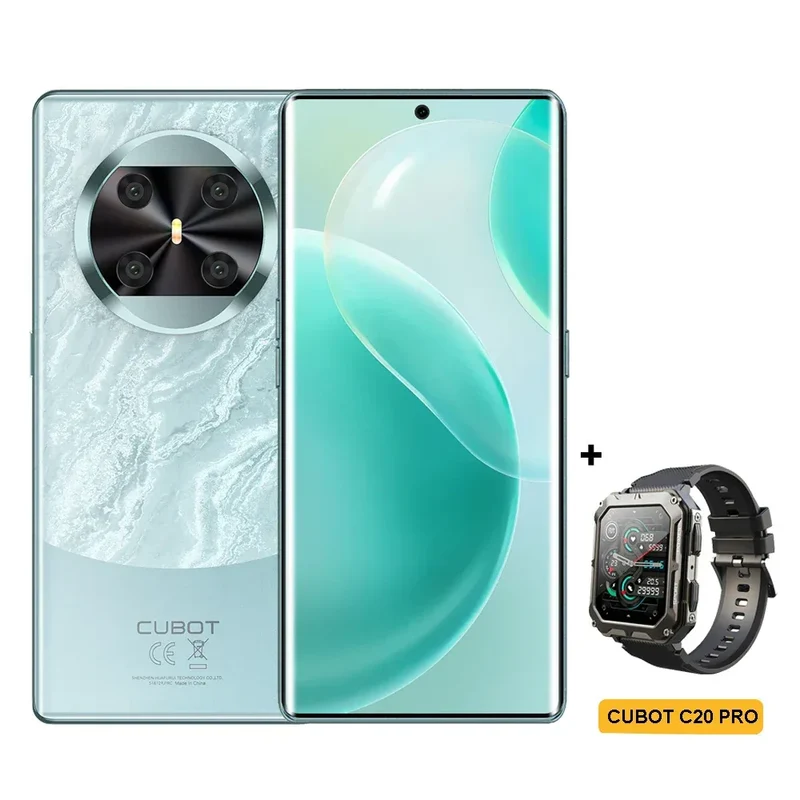 [NEW] CUBOT Android Smartphone X90, 6.67" AMOLED Curved 120Hz Display, 32GB RAM (16GB+16GB), 256GB ROM, Helio G99, NFC, 100MP