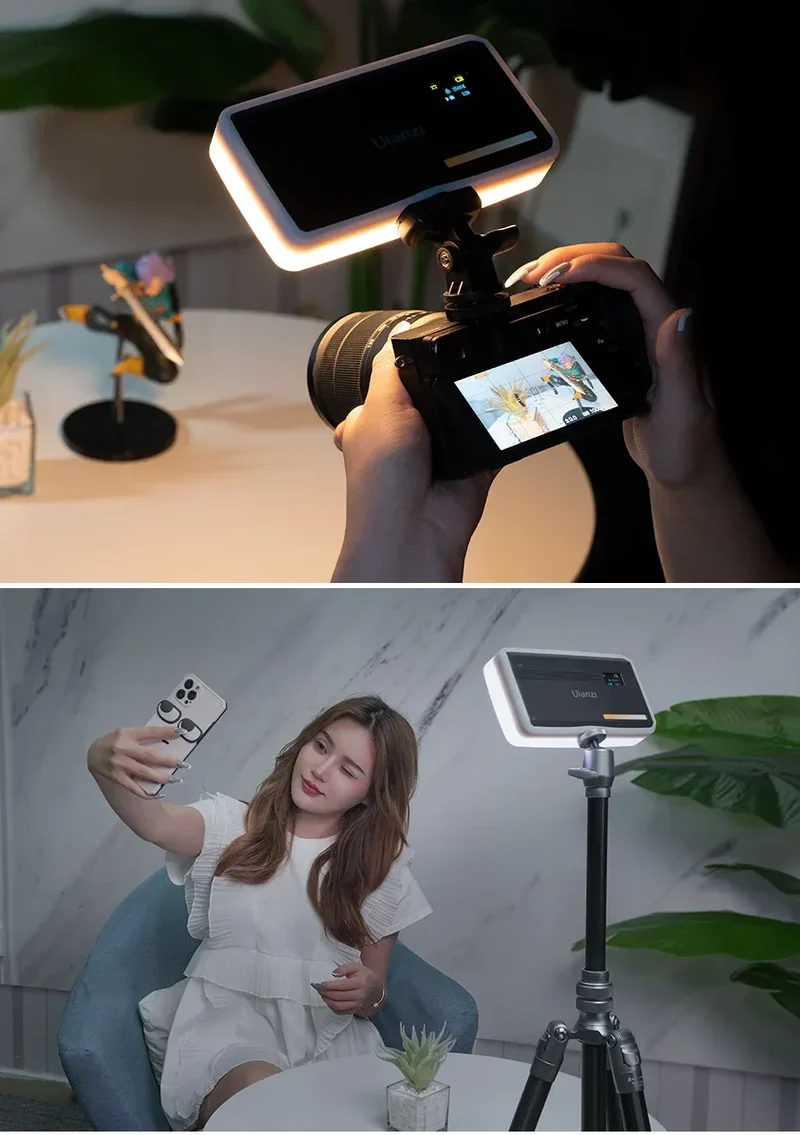 Ulanzi VL200 Led Video Light With Soft Diffuser 360°Ball Head 5000mAh 2500-9000k Fill Panel Lamp Camera Light for Youtube