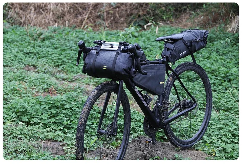 Rhinowalk Bike Handlebar Bag Waterproof Big Capacity 4L-12L Frame Front Tube Cycling Bag Trunk Pannier Bike Accessories