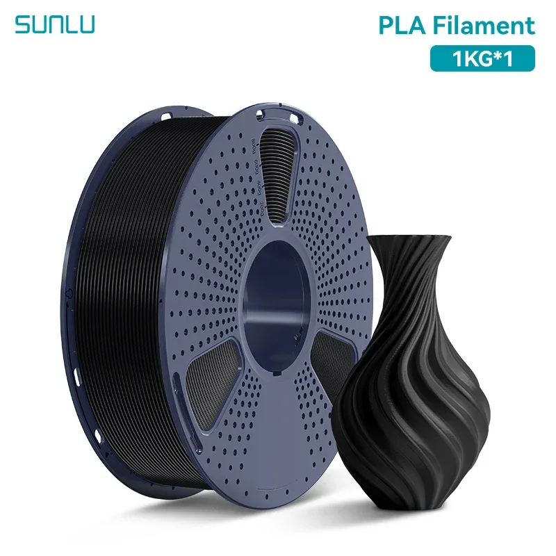 SUNLU 1KG PLA /Clear 3D Printer Filament 1.75mm 1000g Spool (2.2lbs) Neatly Arranged No Knot Filament Fit Most FDM Printer